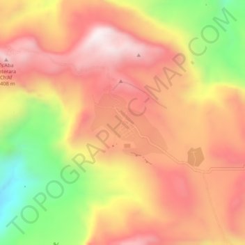 Carte topographique Dela, altitude, relief