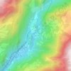 Carte topographique Les Plaines, altitude, relief