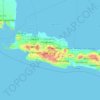 Carte topographique Java occidental, altitude, relief