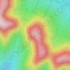 Carte topographique Twin Mountain, altitude, relief