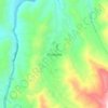 Carte topographique Chinácota, altitude, relief