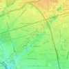 Carte topographique Westbury South, altitude, relief