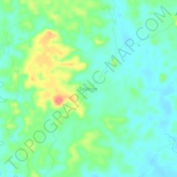 Carte topographique Selange, altitude, relief