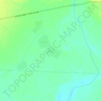 Carte topographique کروچ, altitude, relief
