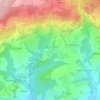 Carte topographique Treoffret, altitude, relief