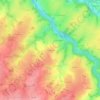 Carte topographique Les Salesses, altitude, relief
