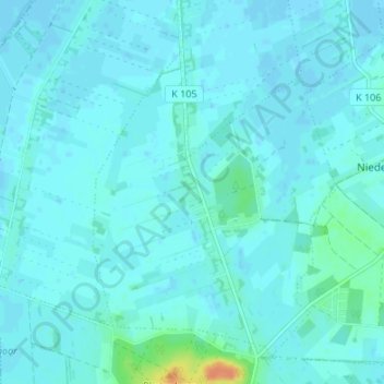 Carte topographique Hönau-Lindorf, altitude, relief
