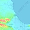 Carte topographique Nagua, altitude, relief
