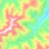 Carte topographique Balongga, altitude, relief