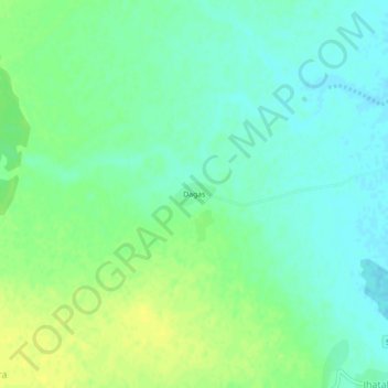 Carte topographique Dagas, altitude, relief