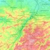 Carte topographique Brussels, altitude, relief