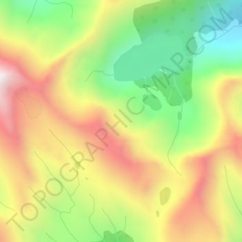 Carte topographique Dezaiko Range, altitude, relief