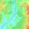 Carte topographique Campbells Creek, altitude, relief