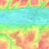 Carte topographique La Bertiote-Sud, altitude, relief