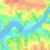 Carte topographique Le Barrage, altitude, relief