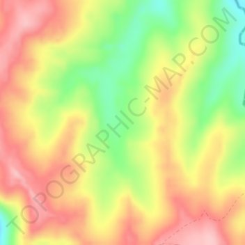 Carte topographique Gaspar Simões, altitude, relief