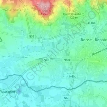 Carte topographique Floréal, altitude, relief