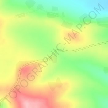 Carte topographique `Alemaya, altitude, relief