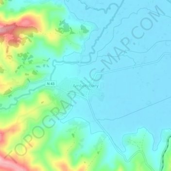 Carte topographique Ambohibary, altitude, relief