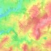 Carte topographique La Croix Rouge, altitude, relief