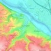 Carte topographique Constappel, altitude, relief