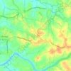 Carte topographique Manchira, altitude, relief