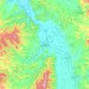 Carte topographique Jagodina, altitude, relief