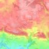 Carte topographique Promoro, altitude, relief