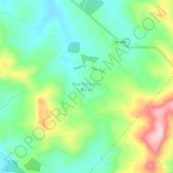 Carte topographique Boa Vista (Vila Rural), altitude, relief