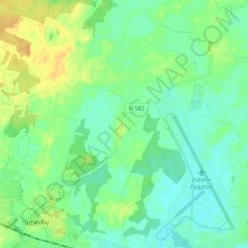 Carte topographique Hårstorp, altitude, relief