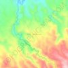 Carte topographique Perk. Tambunan, altitude, relief