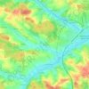 Carte topographique Teising, altitude, relief