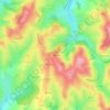 Carte topographique La Pendue, altitude, relief