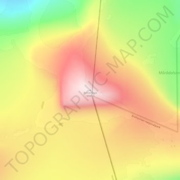 Carte topographique Kvitlenova, altitude, relief