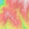 Carte topographique Vaona, altitude, relief
