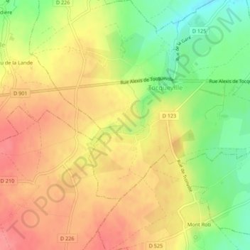 Carte topographique Gofontaine, altitude, relief