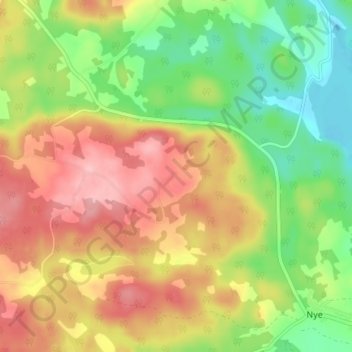 Carte topographique Trälarp, altitude, relief