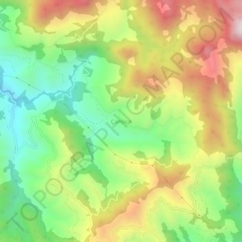 Carte topographique Çamlıca, altitude, relief