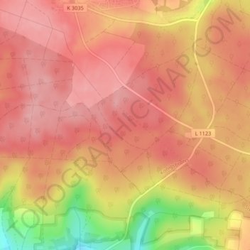 Carte topographique Hitzingsweiler, altitude, relief