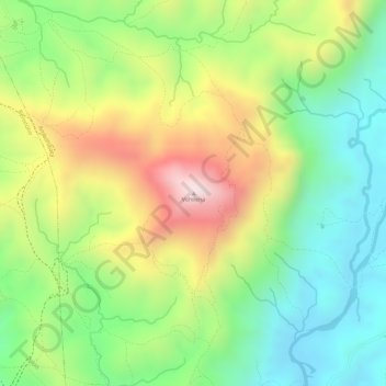 Carte topographique Vohilena, altitude, relief