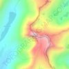 Carte topographique Mount Conness, altitude, relief