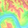 Carte topographique Binnstown, altitude, relief