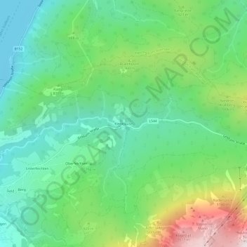 Carte topographique Kienklause, altitude, relief