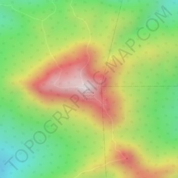 Carte topographique Gunung Belumut, altitude, relief