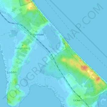 Carte topographique Stubbenfelde, altitude, relief