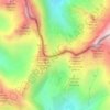 Carte topographique Col de Fenestre, altitude, relief