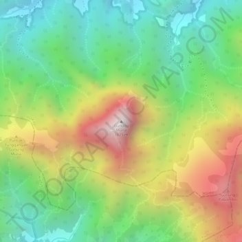 Carte topographique Mount Muria, altitude, relief