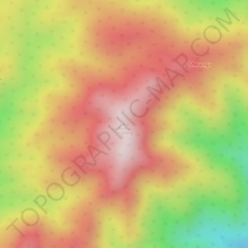 Carte topographique Buntu Sitonang, altitude, relief