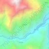 Carte topographique Chucllush, altitude, relief