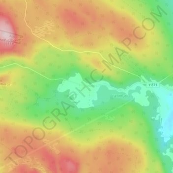 Carte topographique Viksätter, altitude, relief